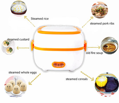 ✅ Electric Cooking Lunch Box – Multi-Function Food Steamer & Heater