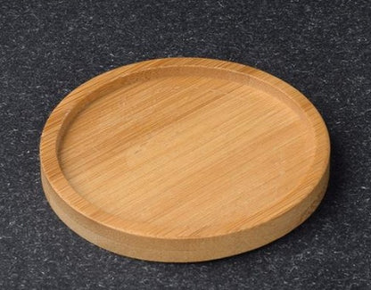 ✅ Bamboo Wooden Plant Tray – Decorative Pot Drip Tray