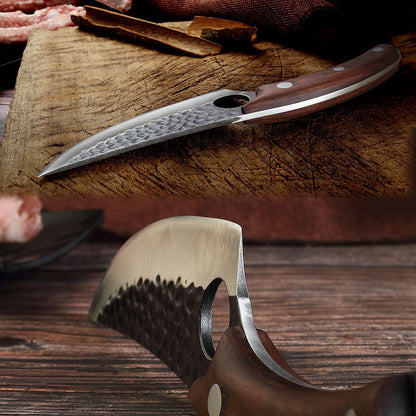 ✅ Heavy-Duty Bone & Fish Cutting Knife – Sharp Stainless-Steel Butcher Blade