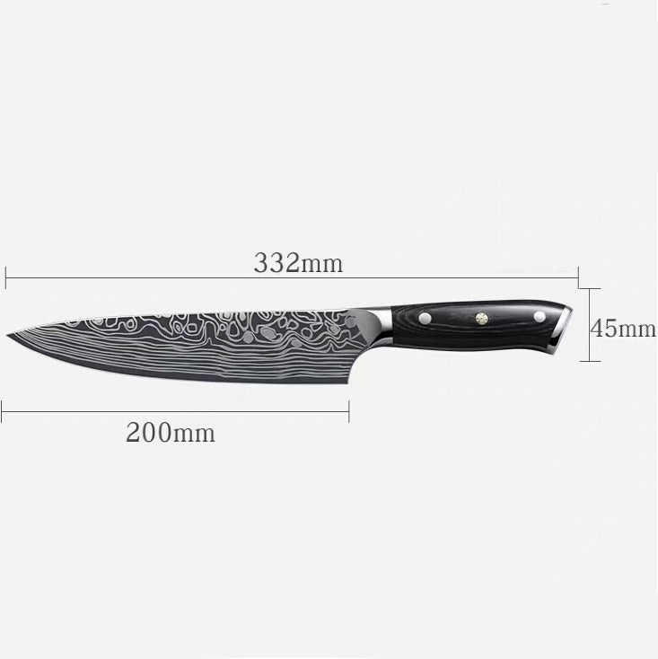 ✅ Premium Chef's Knife - sharp vanadium chopping knife