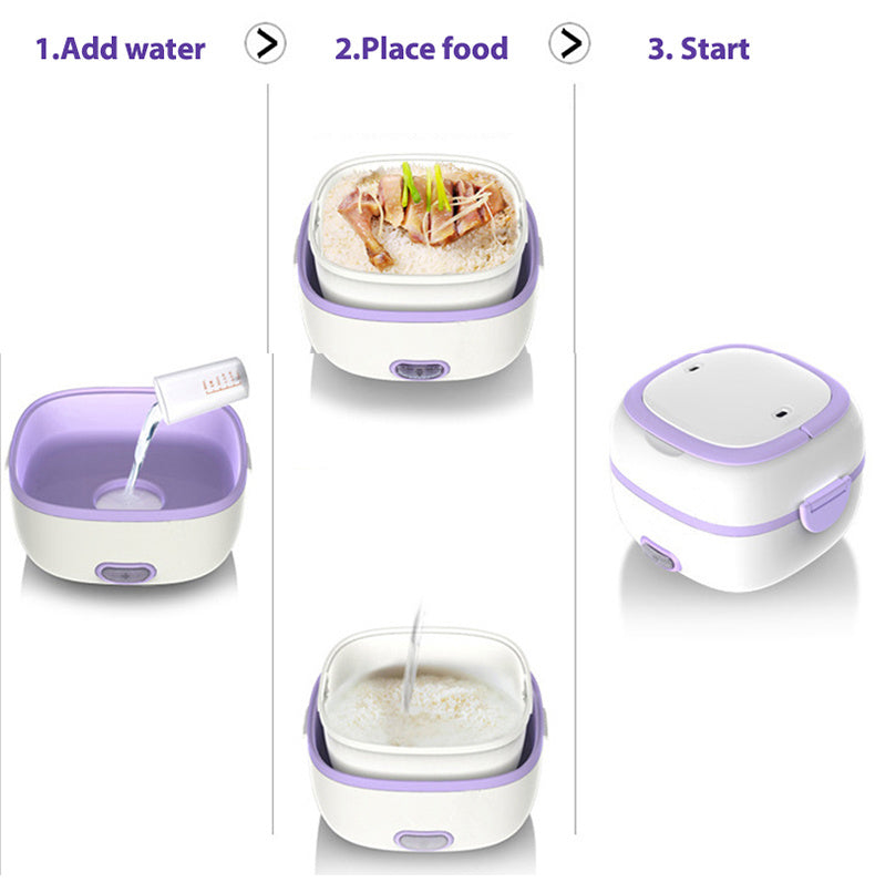 ✅ Electric Cooking Lunch Box – Multi-Function Food Steamer & Heater