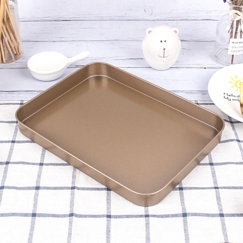 ✅ “Rectangular Carbon Steel Baking Tray – Non-Stick Oven Pan for Cookies, Cakes & Roasting”