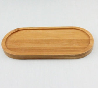 ✅ Bamboo Wooden Plant Tray – Decorative Pot Drip Tray