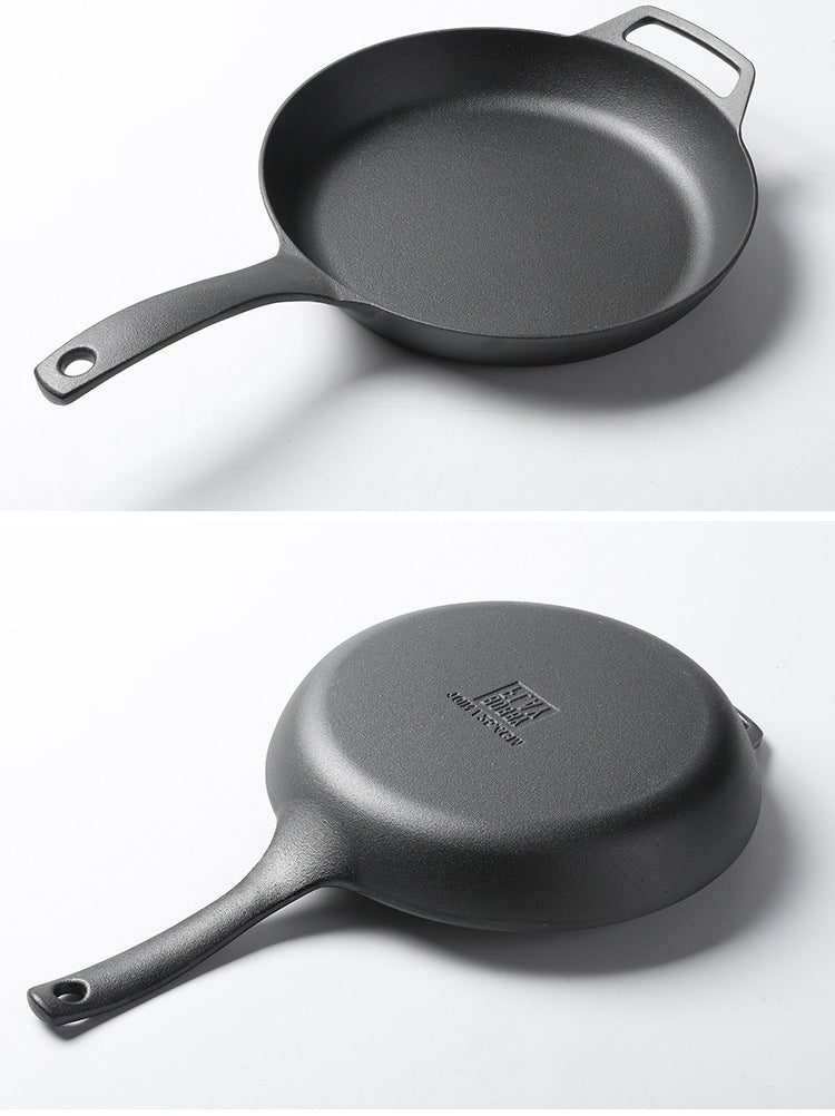 ✅ Thick Cast Iron Skillet – Heavy-Duty Non-Stick Frying Pan
