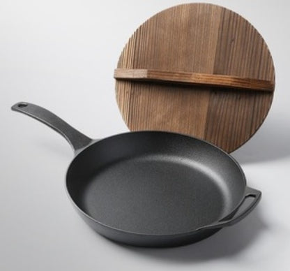 ✅ Thick Cast Iron Skillet – Heavy-Duty Non-Stick Frying Pan