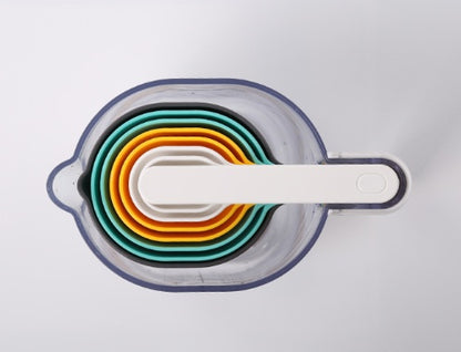 ✅ 9-Piece Baking Measuring Set – Cups, Spoons, Funnel & Scraper (ABS+AS Plastic)