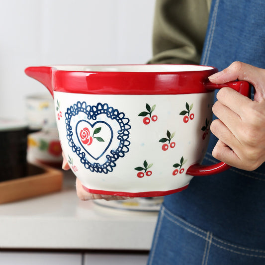 ✅ Ceramic Mixing Bowl – Heavy-Duty Baking & Kitchen Prep Bowl