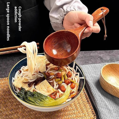 ✅ Wooden Cooking Spoon & Ladle – Natural Wood Serving Utensil