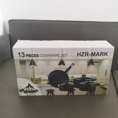 ✅ 13-Piece Non-Stick Cookware Set – Pots, Stockpot & Frying Pans