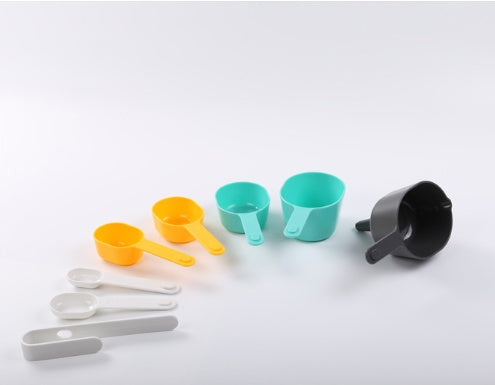 ✅ 9-Piece Baking Measuring Set – Cups, Spoons, Funnel & Scraper (ABS+AS Plastic)