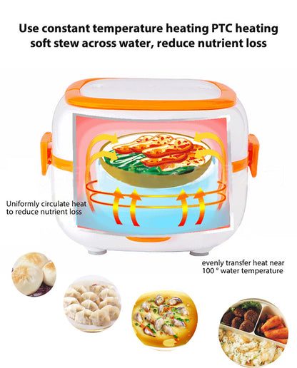 ✅ Electric Cooking Lunch Box – Multi-Function Food Steamer & Heater