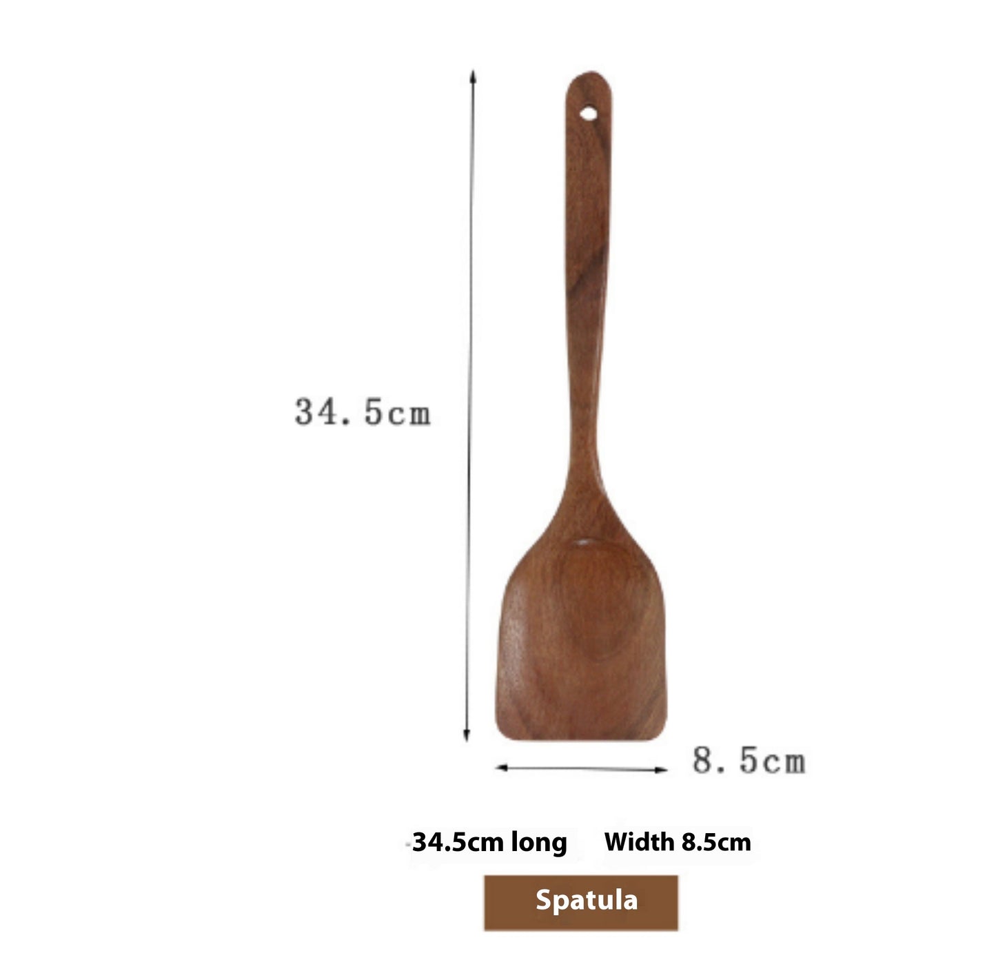 ✅ Teak Wood Utensil Set – Spoon, Ladle, Turner & Rice Strainer