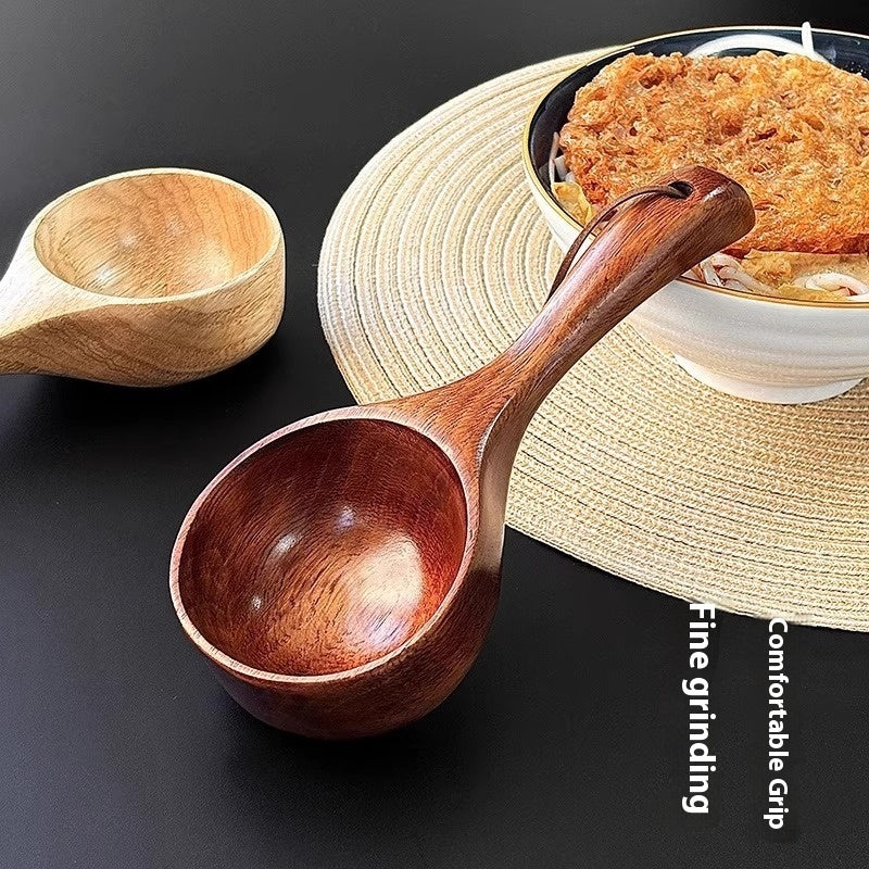 ✅ Wooden Cooking Spoon & Ladle – Natural Wood Serving Utensil