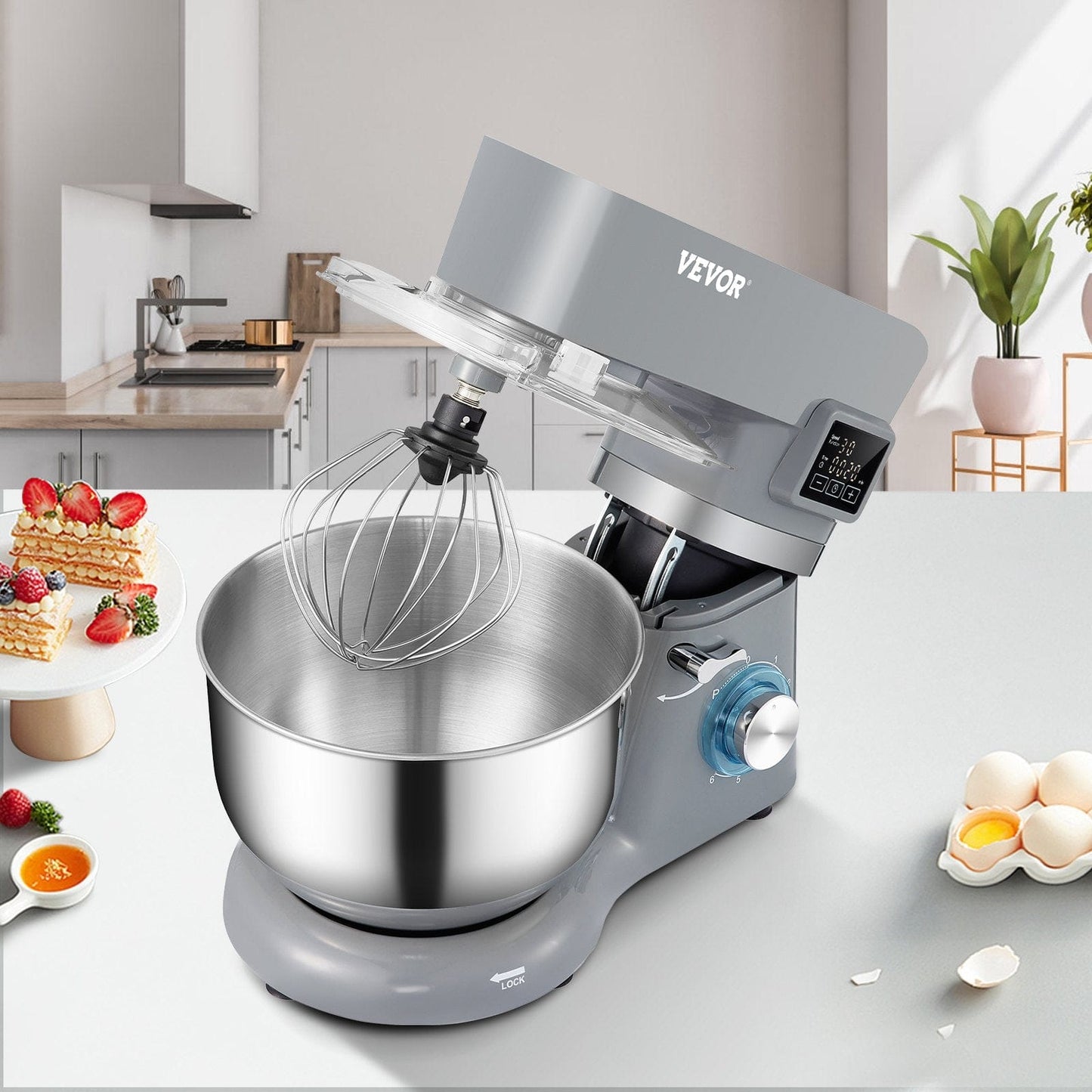 Culinariq Stand mixer - 5.8 QT stainless steel electric food mixer