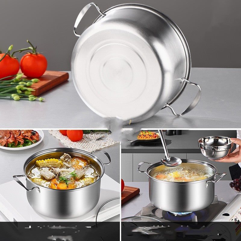 ✅ 6-Piece Stainless-Steel Cookware Set – Durable Pots for Home Cooking