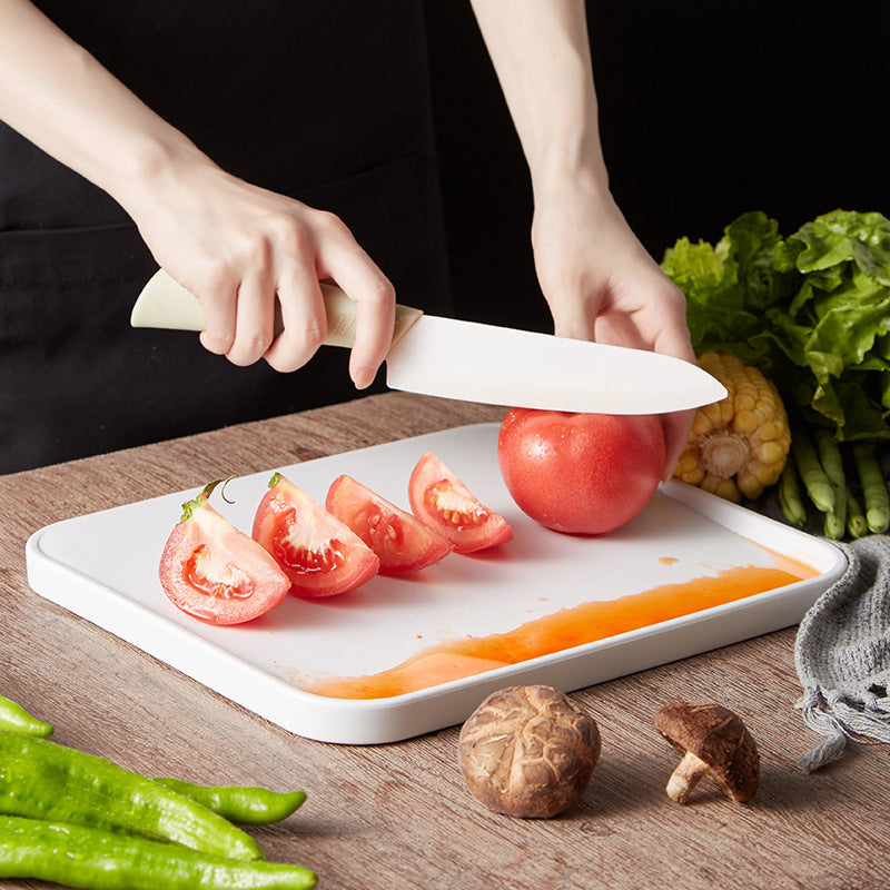 ✅ Double-Sided Cutting Board – Non-Slip Plastic Chopping Board