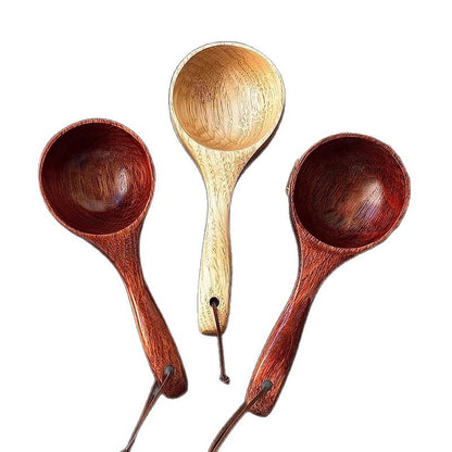✅ Wooden Cooking Spoon & Ladle – Natural Wood Serving Utensil