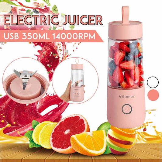 ✅ 350ml USB Portable Blender – Rechargeable Smoothie & Shake Maker