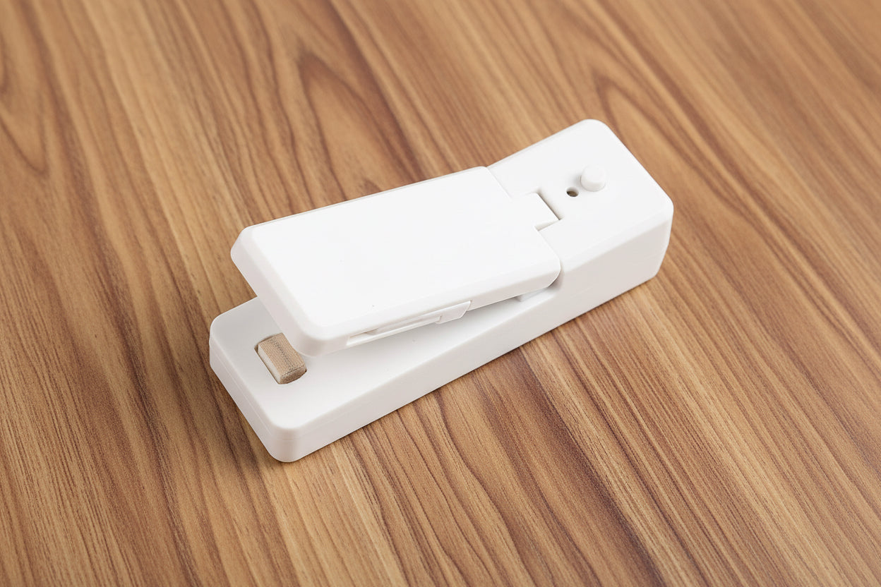 Culinariq Bag sealer White Mini Portable USB Heat Sealer – Reseal Snack Bags in Seconds