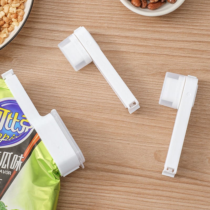 Culinariq Bag sealer White / Small Snack Bag Sealing Clips – Food Freshness & Preservation Clips