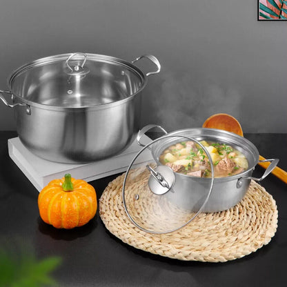 Culinariq cooking pots Silver Stainless Steel Cookware Set – Induction Ready, Non-Stick Pots & Pans