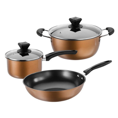 Culinariq Cookware 3PCS Kitchen Cookware Pot Set – Durable Non-Stick Cooking Pots