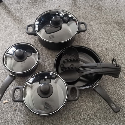 Culinariq Cookware Black / Suit Non-Stick Cookware Set – Pots, Stockpot & Frying Pans