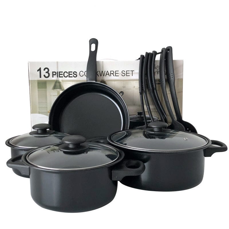Culinariq Cookware Black / Suit Non-Stick Cookware Set – Pots, Stockpot & Frying Pans