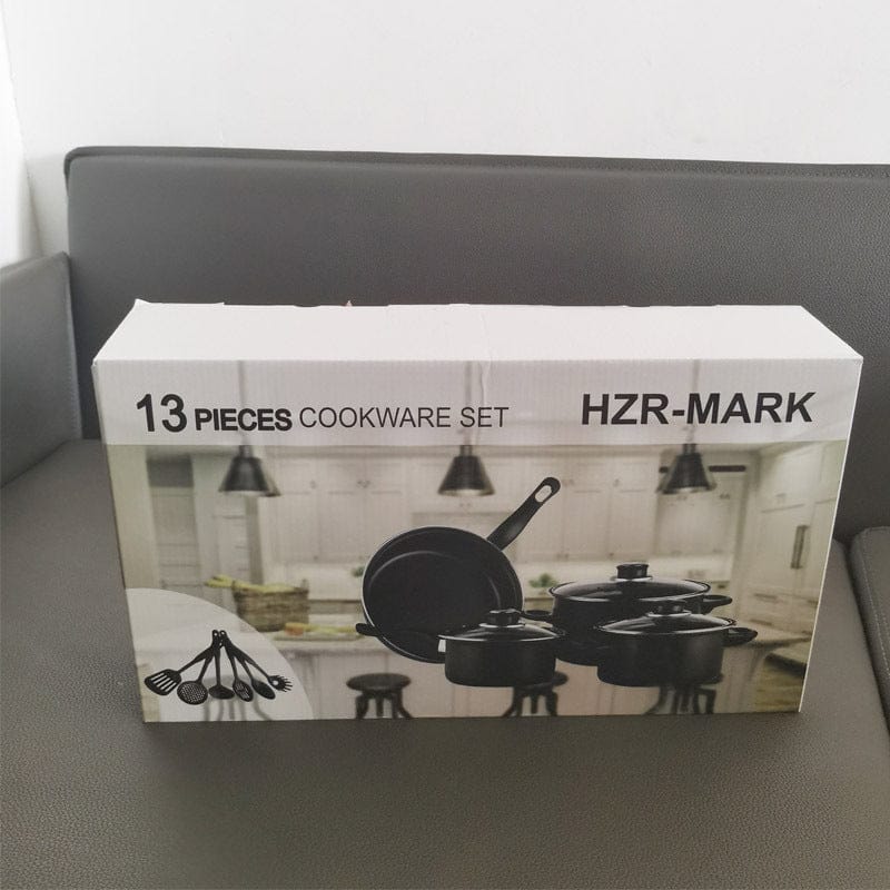 Culinariq Cookware Black / Suit Non-Stick Cookware Set – Pots, Stockpot & Frying Pans