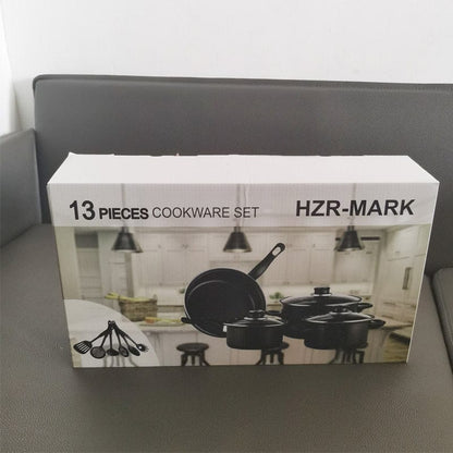 Culinariq Cookware Black / Suit Non-Stick Cookware Set – Pots, Stockpot & Frying Pans