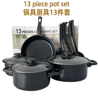 Culinariq Cookware Black / Suit Non-Stick Cookware Set – Pots, Stockpot & Frying Pans