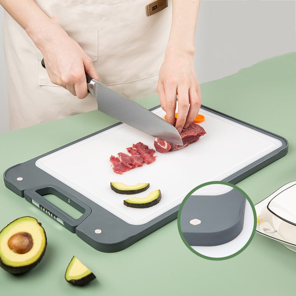 Culinariq Cutting boards Grey Stainless-Steel Cutting Board – Hygienic Metal Chopping Surface