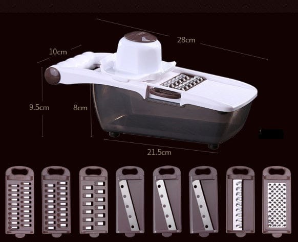 Culinariq Food chopper Multi-Function Manual Food Chopper – Stainless-Steel Blade Vegetable Cutter