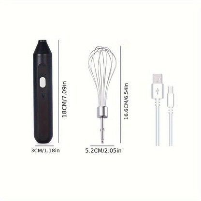Culinariq Food mixer Black Hand-held Electric Baking Whisk Small Straight Handle Whisk