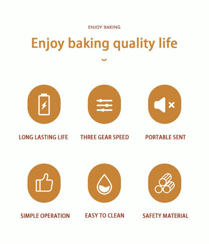 Culinariq Food mixer Hand-held Electric Baking Whisk Small Straight Handle Whisk