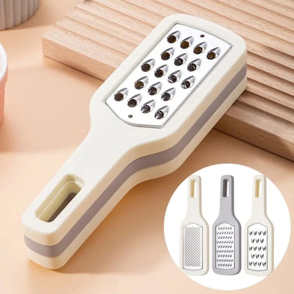 Culinariq Food peeler 3 In 1 Cheese Grater - Portable Handheld Stainless Steel Vegetable Grater