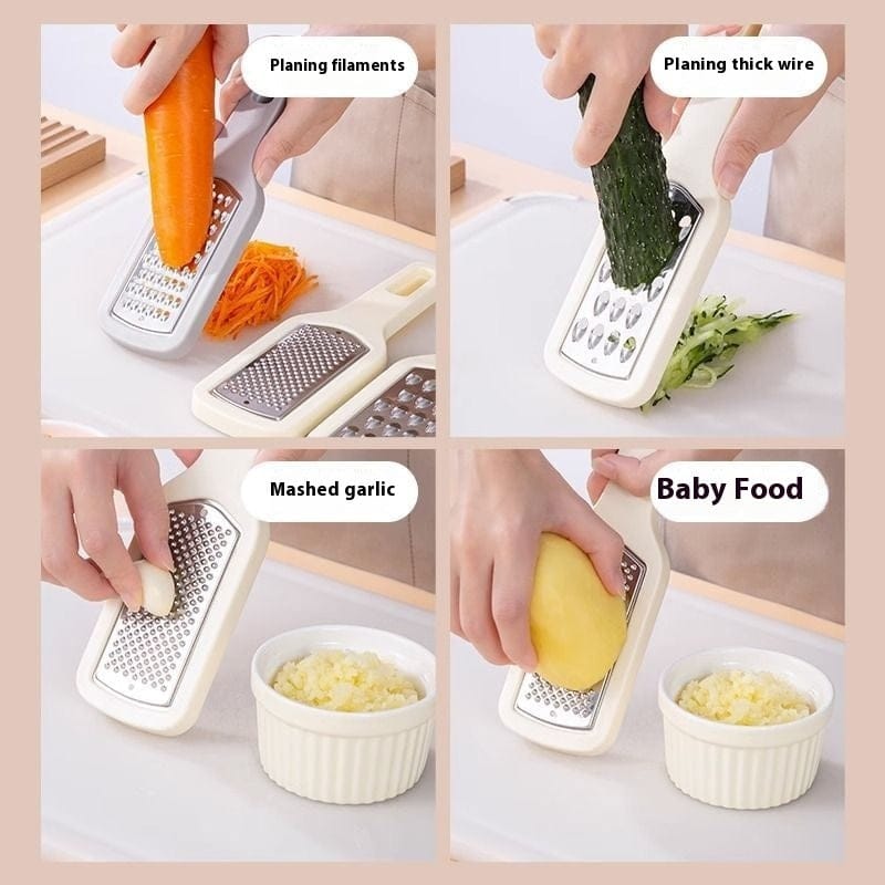 Culinariq Food peeler 3 In 1 Cheese Grater - Portable Handheld Stainless Steel Vegetable Grater