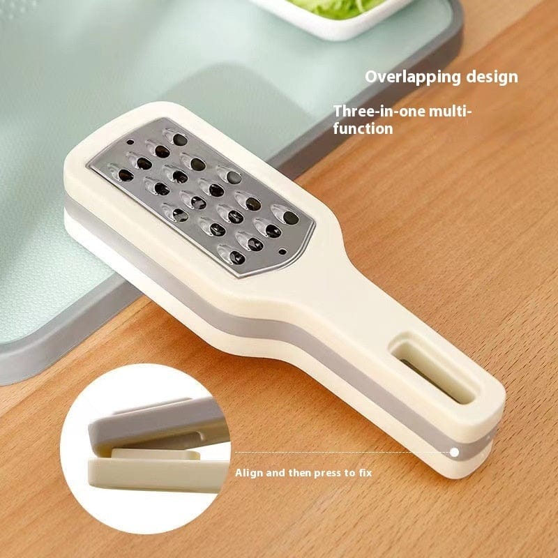 Culinariq Food peeler Three in one wire planer 3 In 1 Cheese Grater - Portable Handheld Stainless Steel Vegetable Grater