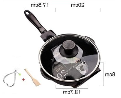 Culinariq Frying pan Obsidian / 20cm / No cover Small Deep Frying Pan – Non-Stick Mini Wok for Home Cooking