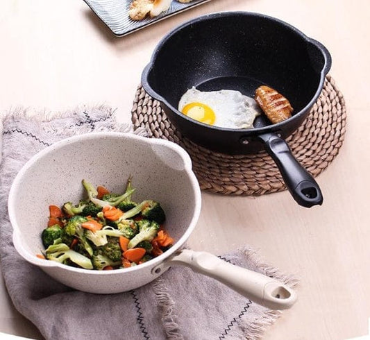 Culinariq Frying pan Small Deep Frying Pan – Non-Stick Mini Wok for Home Cooking