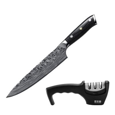 Culinariq Kitchen knives Knife + sharpener Premium Chef’s Knife – Ultra-Sharp Vanadium Steel Kitchen Knife