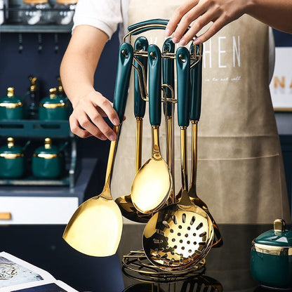 Culinariq Kitchen tools 7piece kitchen spatula Silicone & Stainless-Steel Kitchen Utensil Set – Spatulas & Turners