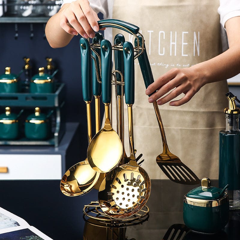 Culinariq Kitchen tools 7piece kitchen spatula Silicone & Stainless-Steel Kitchen Utensil Set – Spatulas & Turners