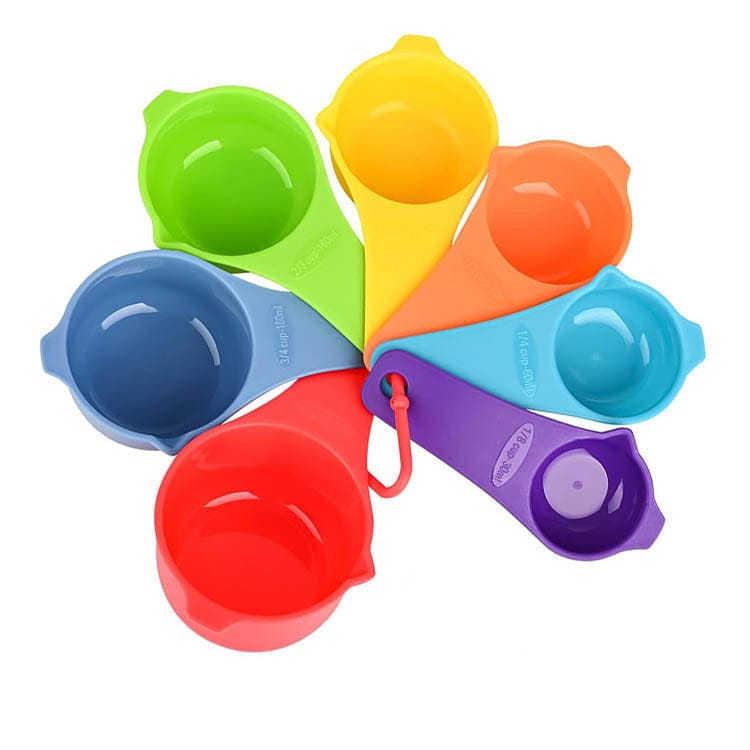 Culinariq Measuring cups Measuring Cup 7 piece Set Measuring Cups & Spoons Set – With Scale & Storage Ring