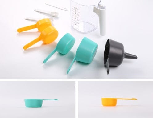 Culinariq Measuring cups White Baking Measuring Set – Cups, Spoons, Funnel & Jug
