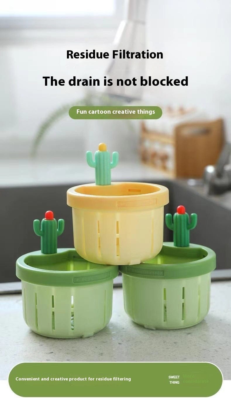 Culinariq Sink drain screen 2PCS Cactus Sink Strainer Basket – Kitchen Drain Filter & Food Catcher