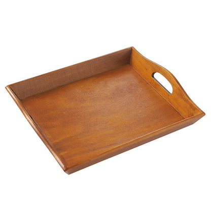 Culinariq Wooden trays Retro color / 25.8cm30.8cm3.8cm Retro Wooden Serving Tray – Rectangular Tea & Cutlery Organizer