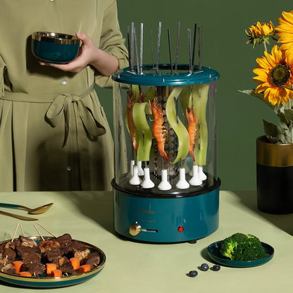 ✅ Automatic Smokeless Skewer Grill – Multi-Function Rotating BBQ Machine