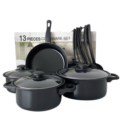 ✅ 13-Piece Non-Stick Cookware Set – Pots, Stockpot & Frying Pans
