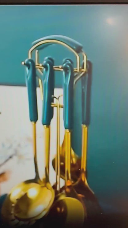 Stainless-Steel Kitchen Utensil Set – Spatulas & Turners